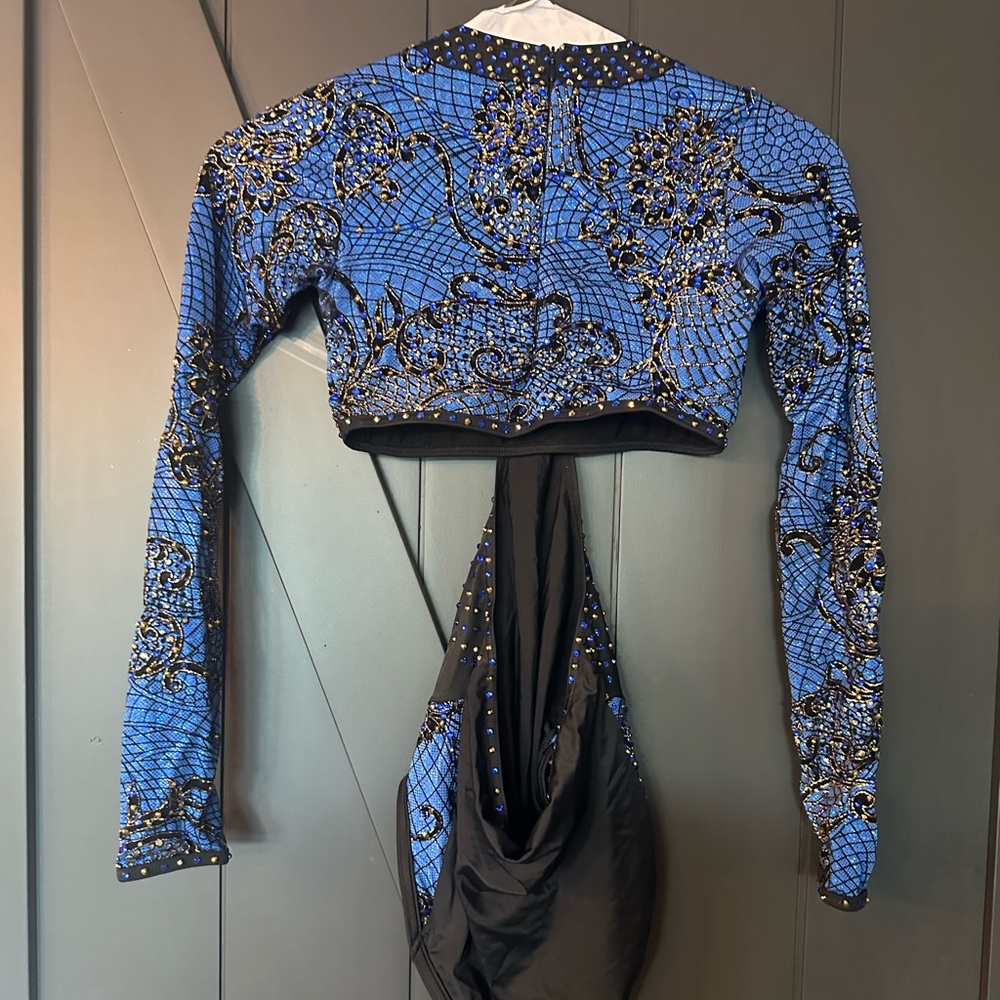 Show Stopping  Blue and Black Jazz Costume